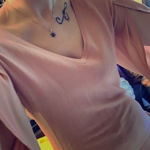 7th Avenue sweater with cut sleeves